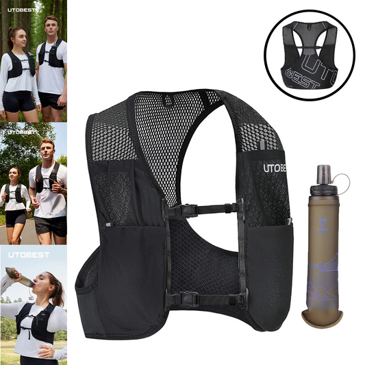 Outdoor Vest And Water Bottle Set For Trail Runners