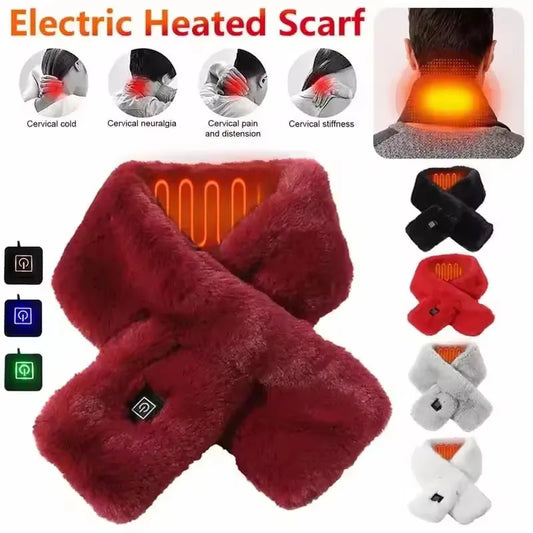 USB Heated Scarf For Men And Women Winter Warmer Outdoors