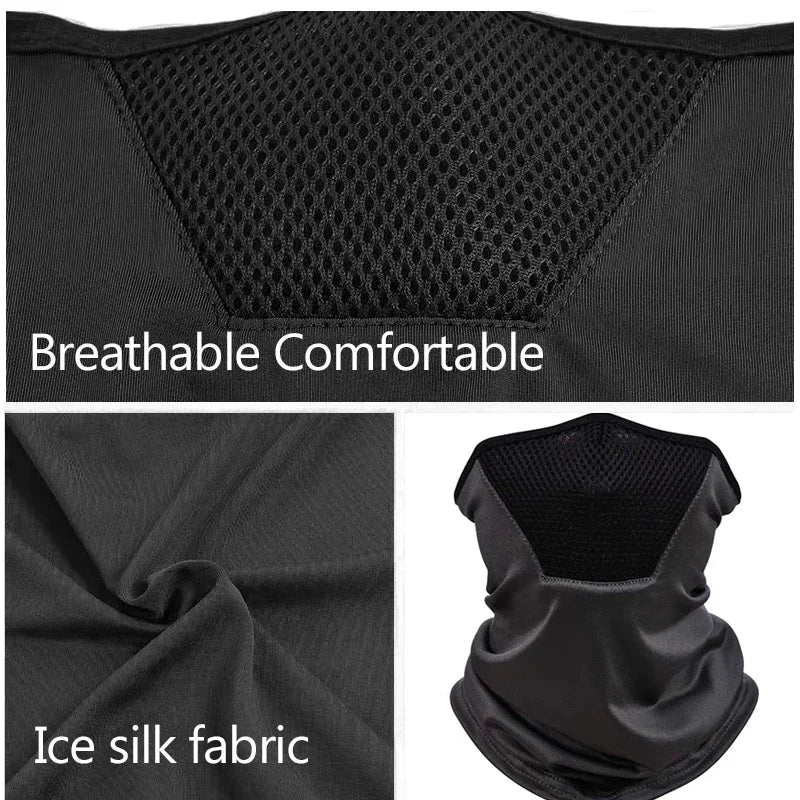 NONECN Outdoor Wind and Sun Face Mask for Men UV Protection Gaiter