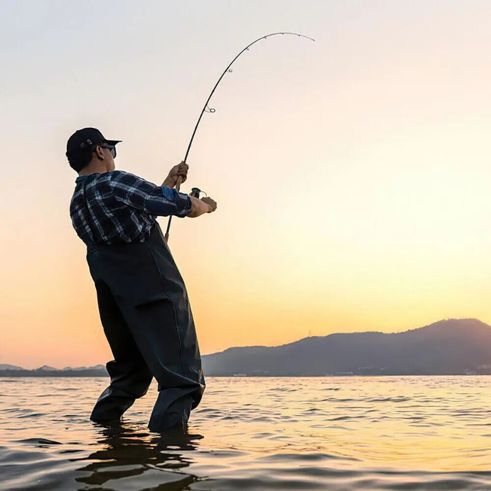 Nylon PVC Waterproof Chest Waders With Boots For Fishing