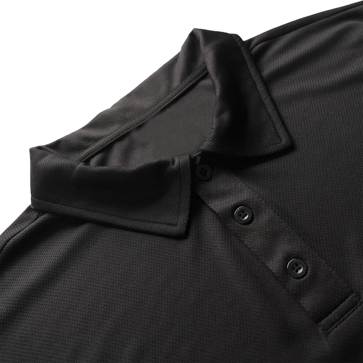 Mens Polo Shirt Polyester Breathable Quick Dry Short Sleeve