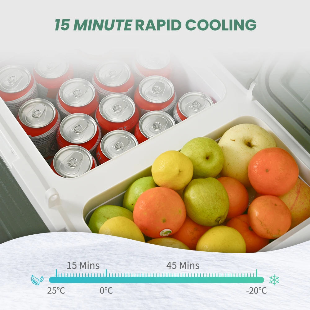 Alpicool NLS Car Refrigerator Mini Fridge Freezer Portable 12V