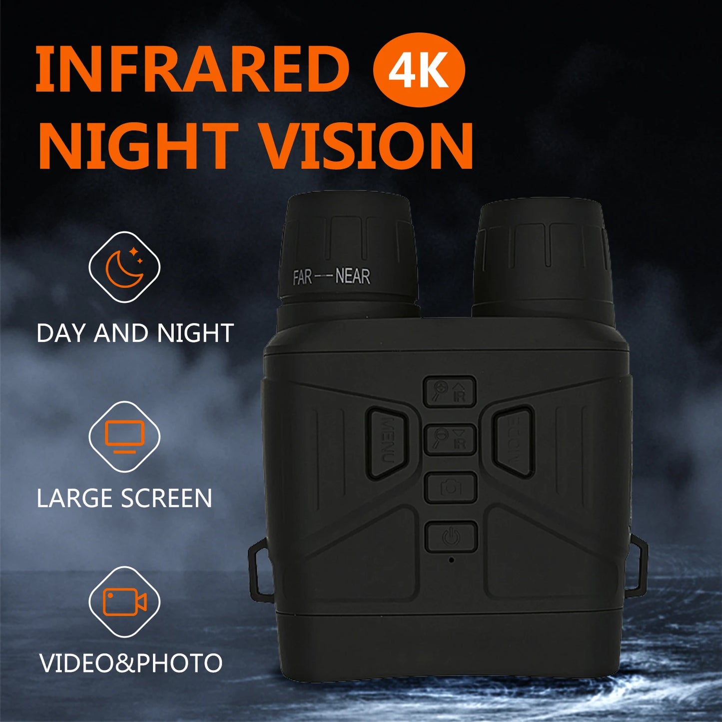 Fargarloo Night Vision Binoculars With 5X Zoom HD Video
