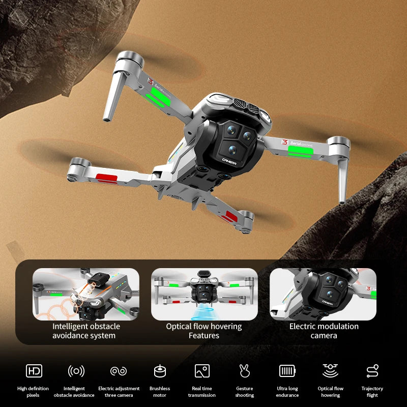X2 Promax Foldable Drone With 2.8 Inch Screen And Dual HD Cameras