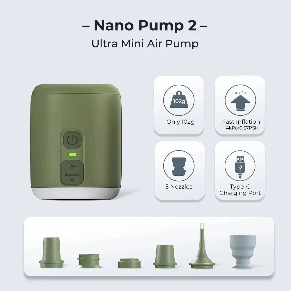 WESTTUNE Tiny Air Pump With Camping Lantern Magnetic Design