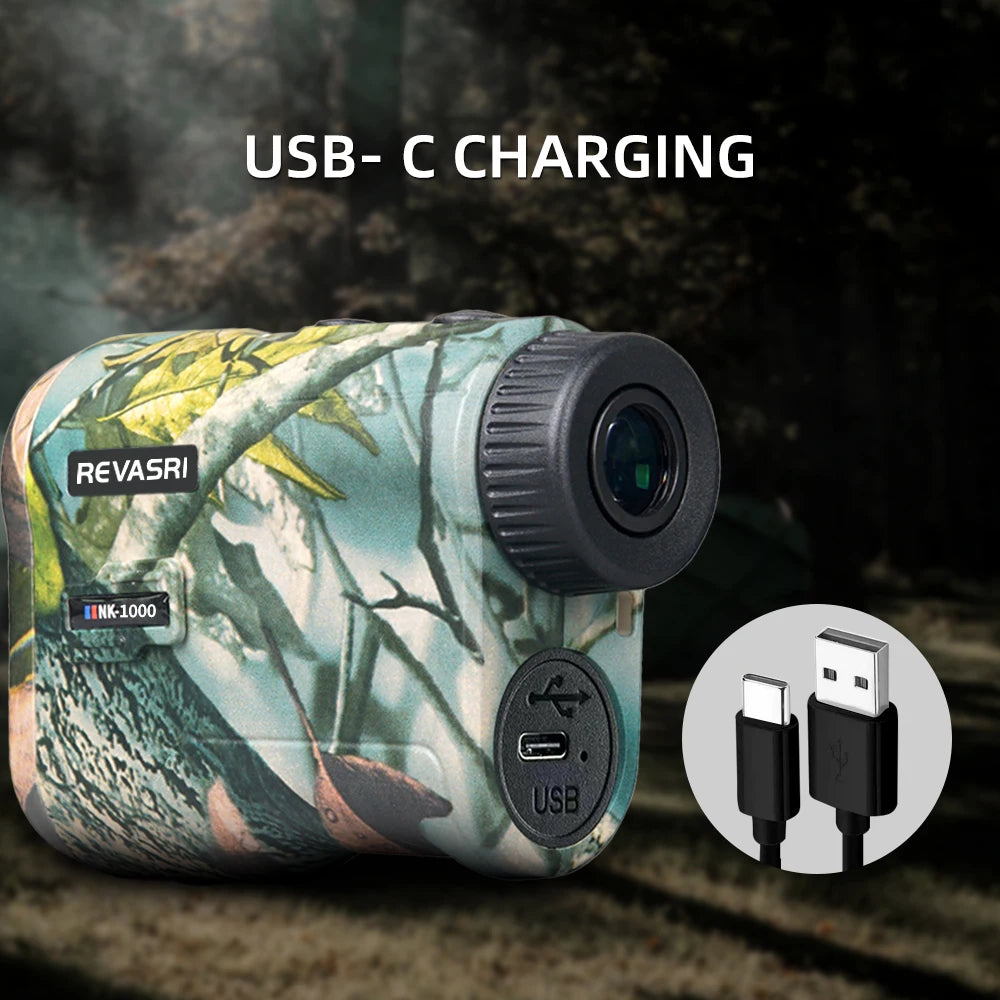 REVASRI 6X 1000M Hunting Laser Rangefinder Monocular With Scan Modes