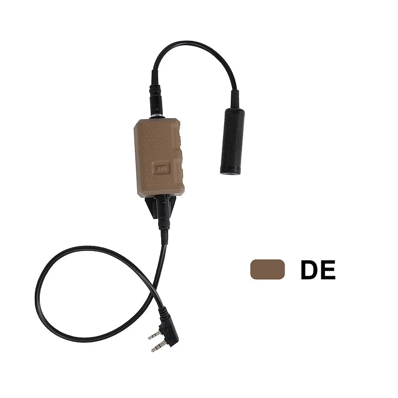Tactical AMP Headset With Noise Reduction PTT Shooting Earmuff HS