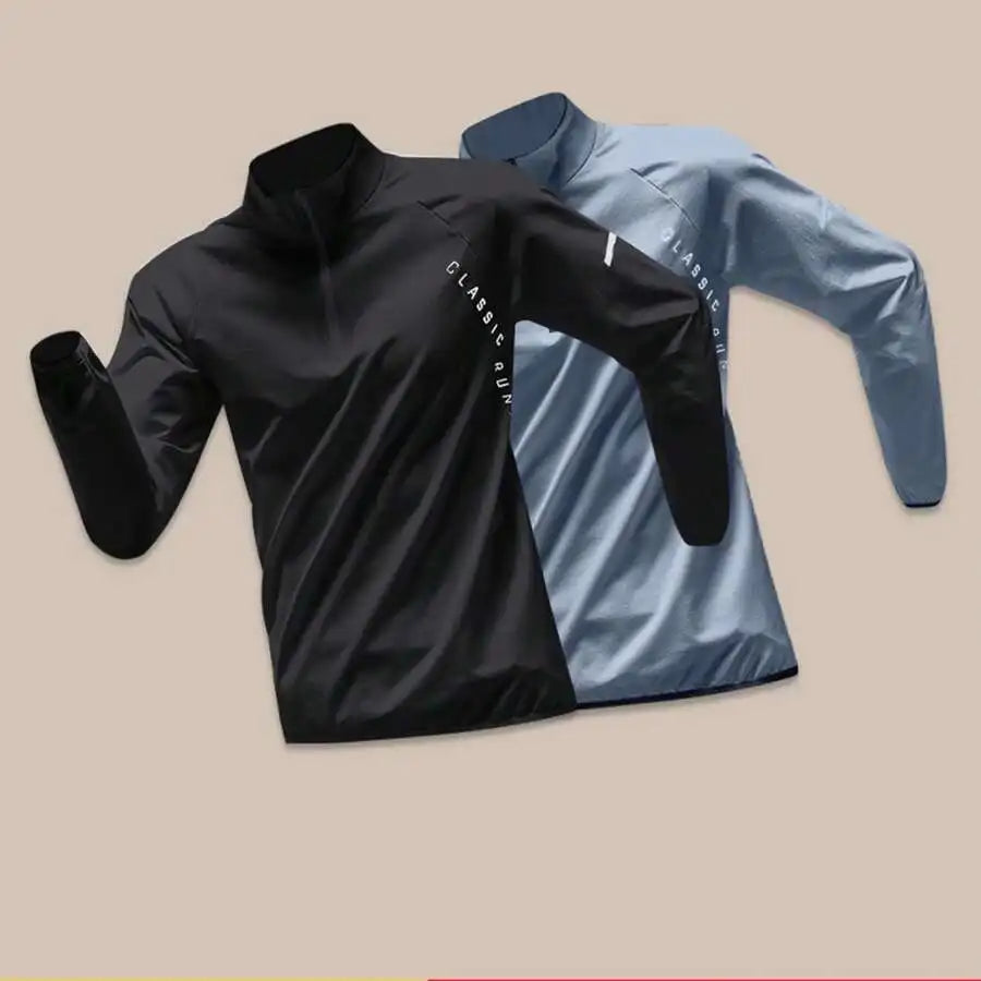 Men's Half Zip Running Shirt Quick Dry Breathable Top