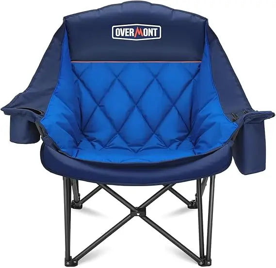 Heavy Duty Padded Folding Camping Chair 450 Lbs Capacity