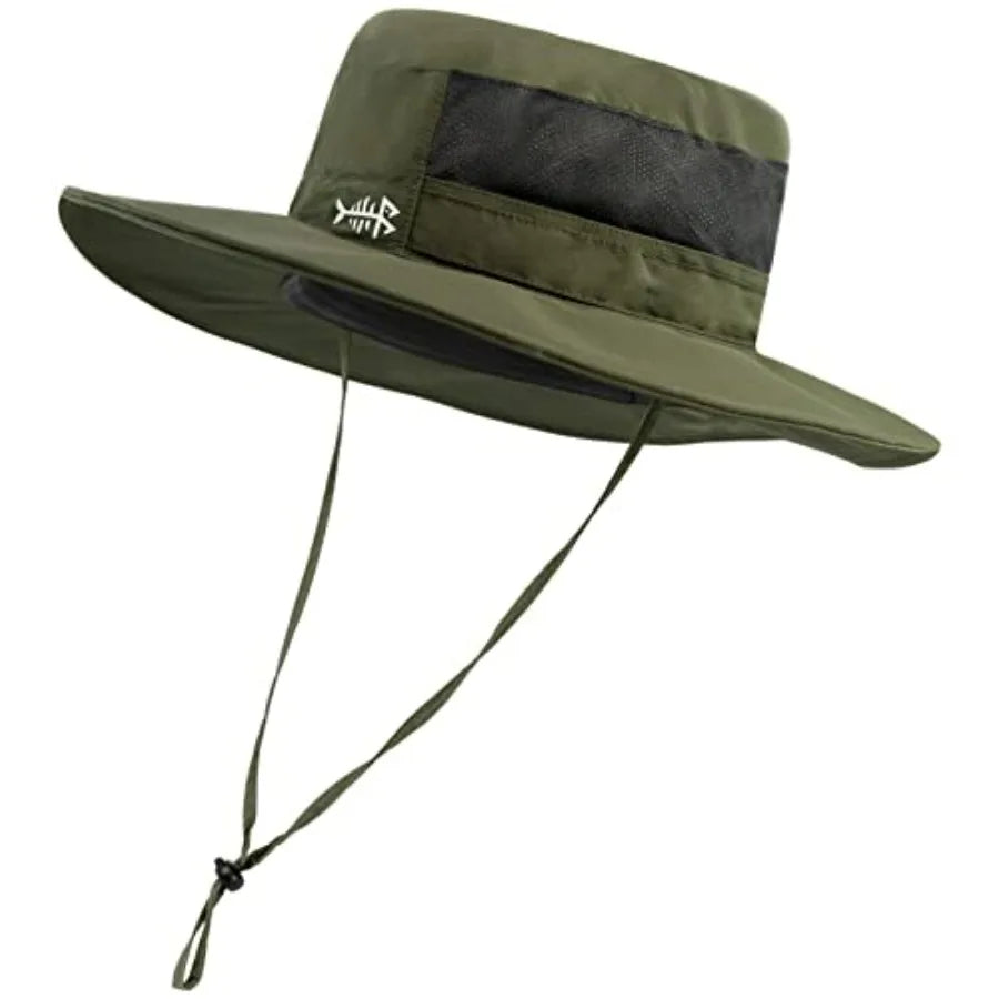 UPF 50 Plus Fishing Hat Water Resistant Detachable Neck Flap