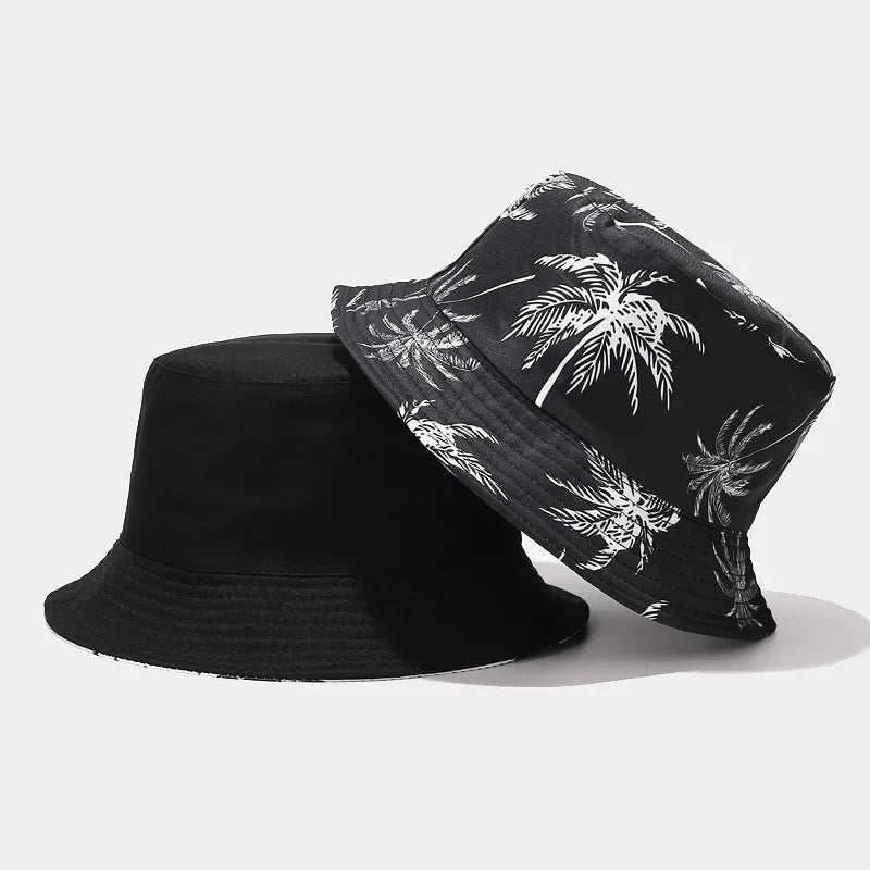 Cotton Sun Protect Bucket Hat Coco Print Unisex Fisherman