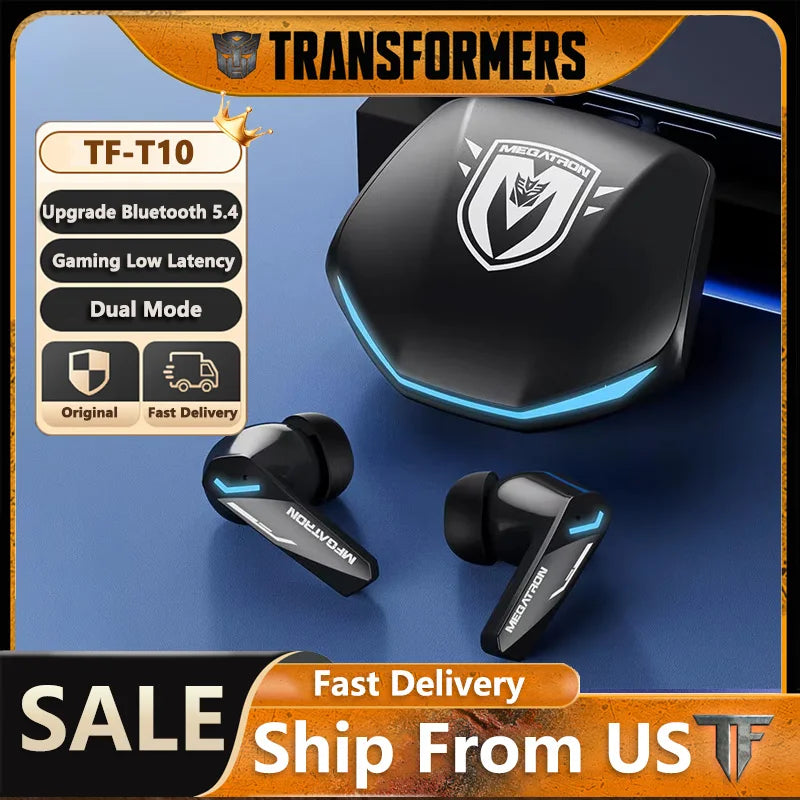 Transformers GM2 Pro Bluetooth Earphones Wireless Gaming Headset Earbuds