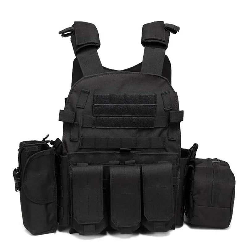 6094 Military Tactical Vest Body Armor Plate Carrier For Airsoft Wargame