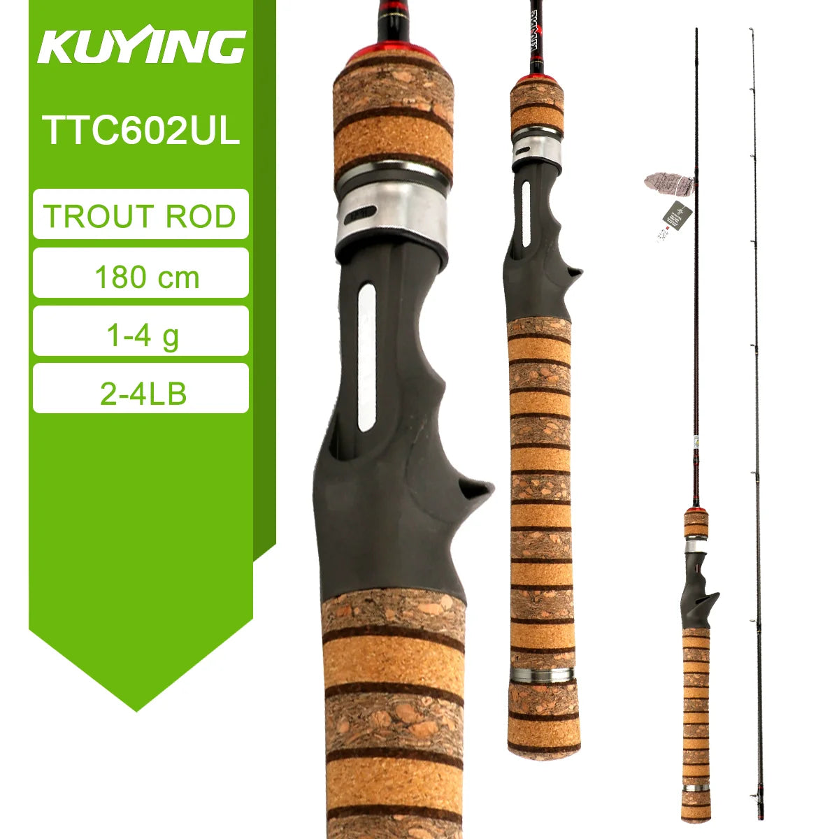 Kuying Teton Spinning Casting Rod Carbon Lure Baitcaster