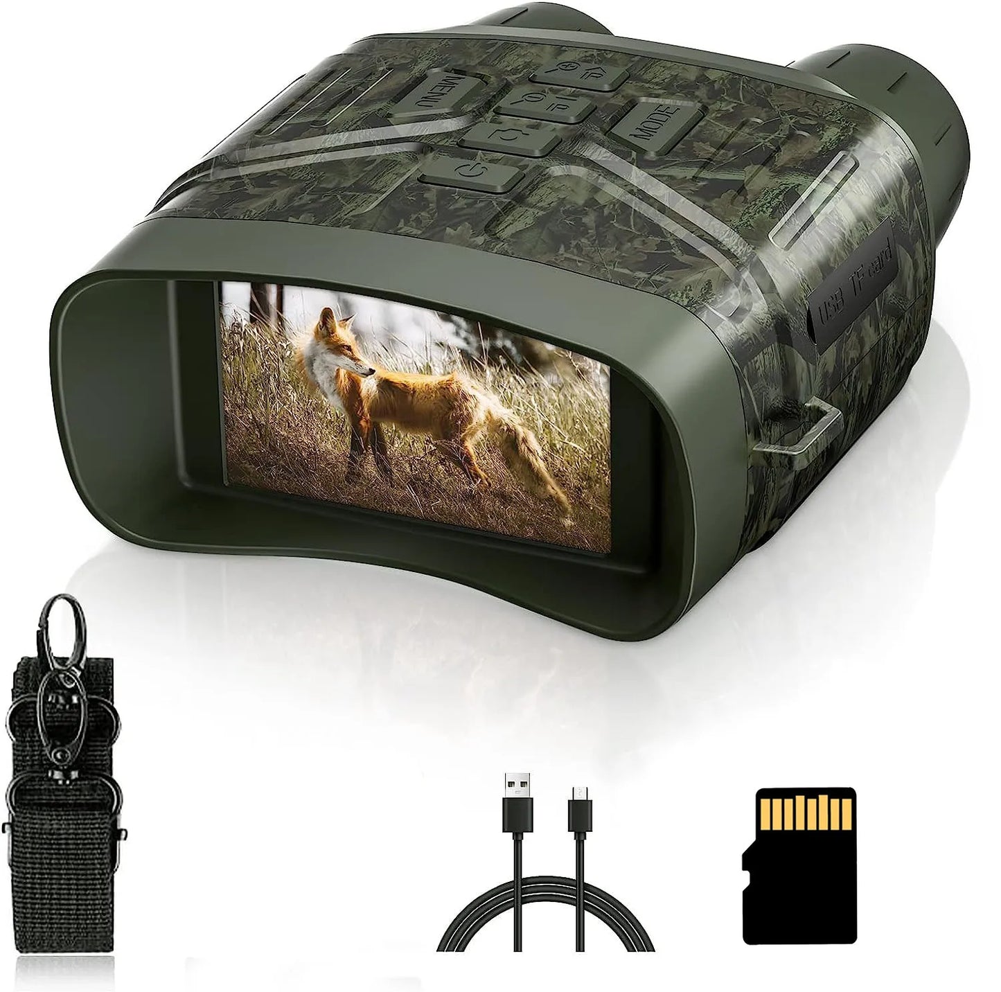 Hrvzdvw 4K Night Vision Binoculars With Rechargeable Battery