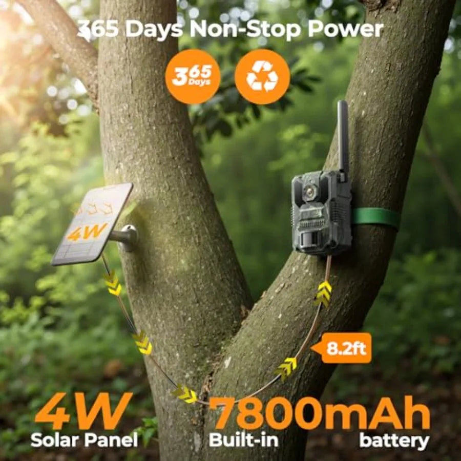 Hunting Trail Camera Two Pack 2.5K HD 4G LTE Solar