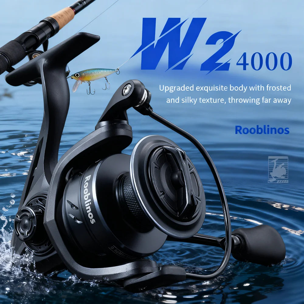 Rooblinos W2 Spinning Wheel Freshwater Fishing Reel