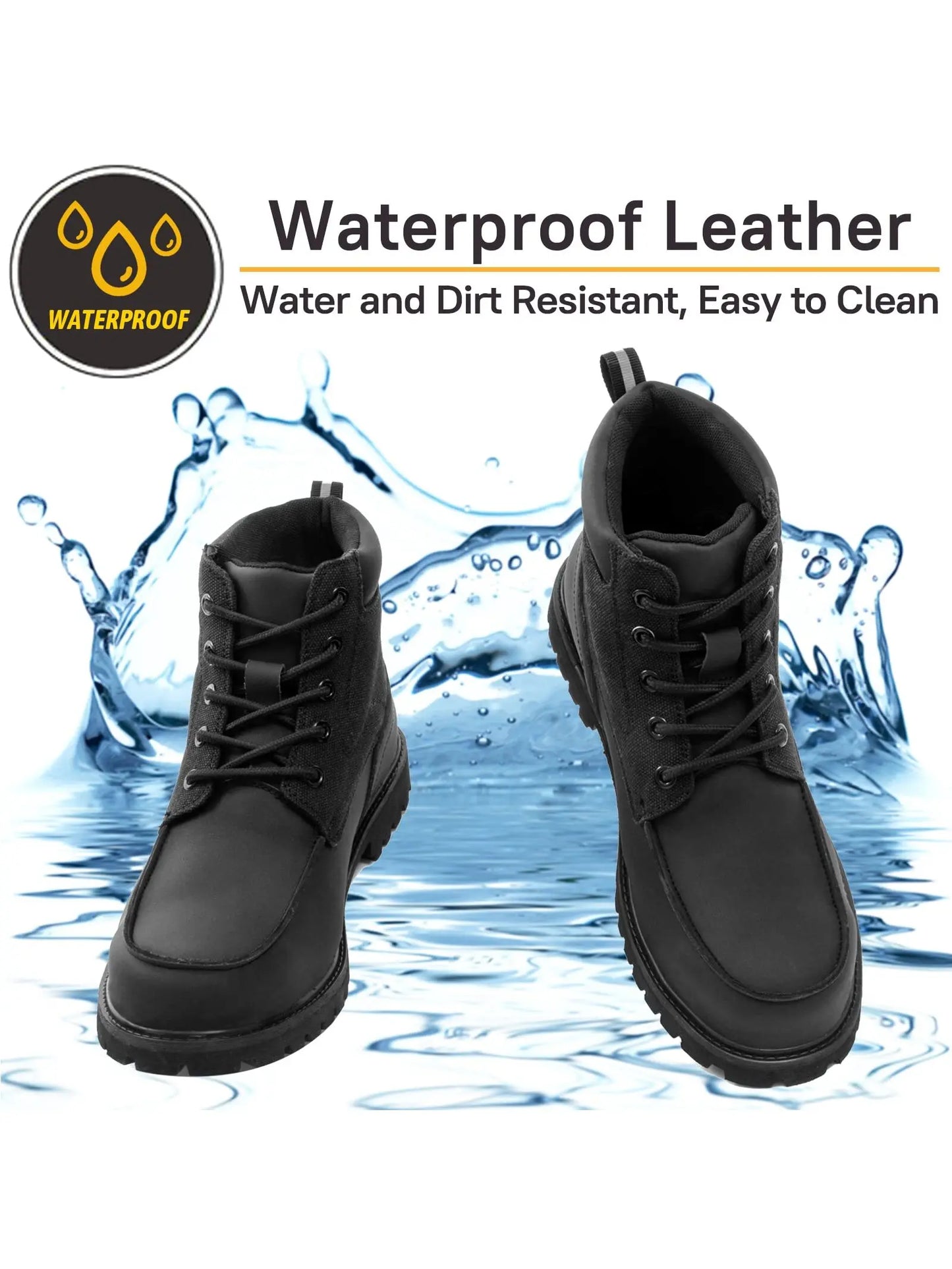 SUADEX Steel Toe Boots Waterproof Work Safety Shoes