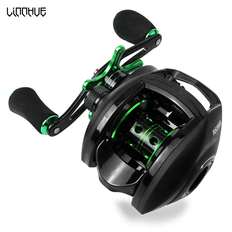 LINNHUE BS2000 Baitcasting Reel 8 To 1 High Speed Saltwater Fishing Reel