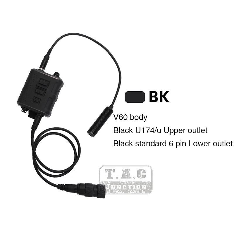 Tactical AMP Headset With Noise Reduction PTT Shooting Earmuff HS