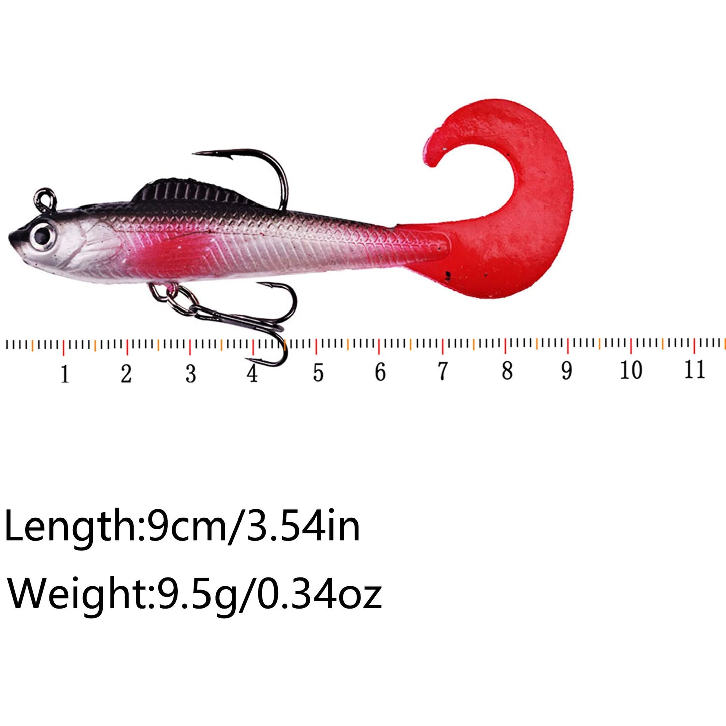 6Pcs Wobblers Soft Silicone Lures For Sea Bass Pike Carp