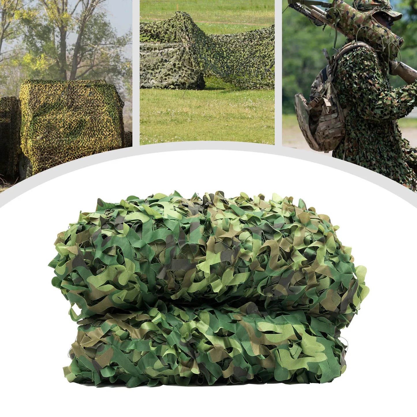 Bymaocar Camouflage Netting for Camping and Outdoor Military Activities