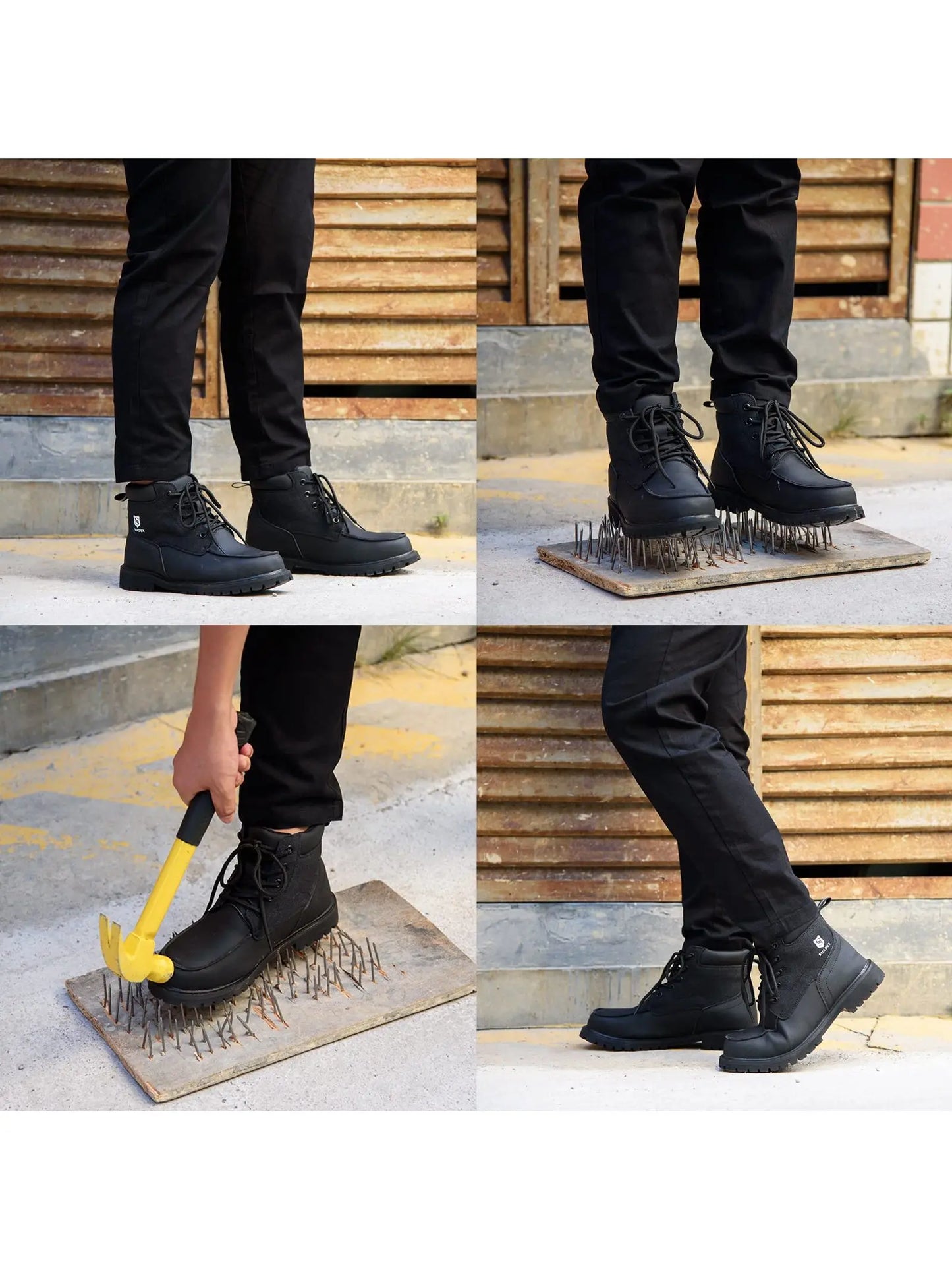SUADEX Steel Toe Boots Waterproof Work Safety Shoes