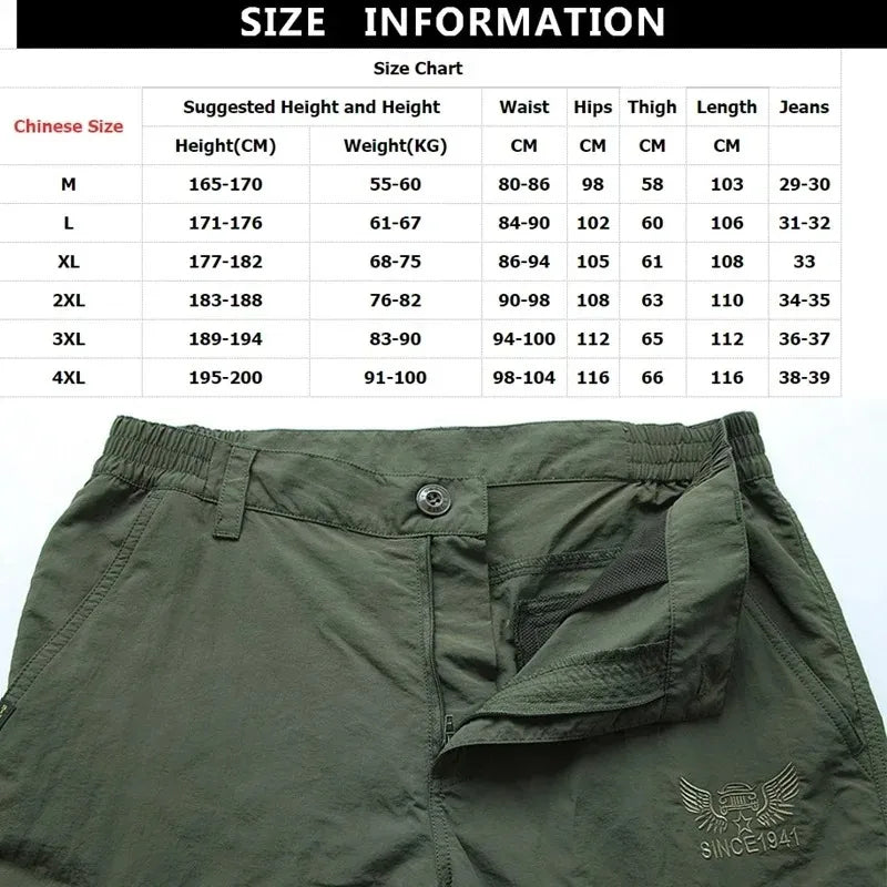 Mens Outdoor Waterproof Camouflage Military Combat Pants For Camping