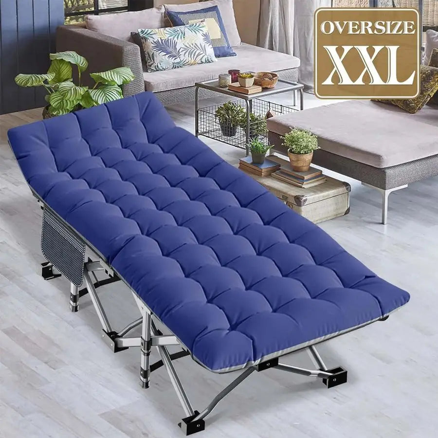 Camping Cot With Mattress Heavy Duty Foldable Portable Bed