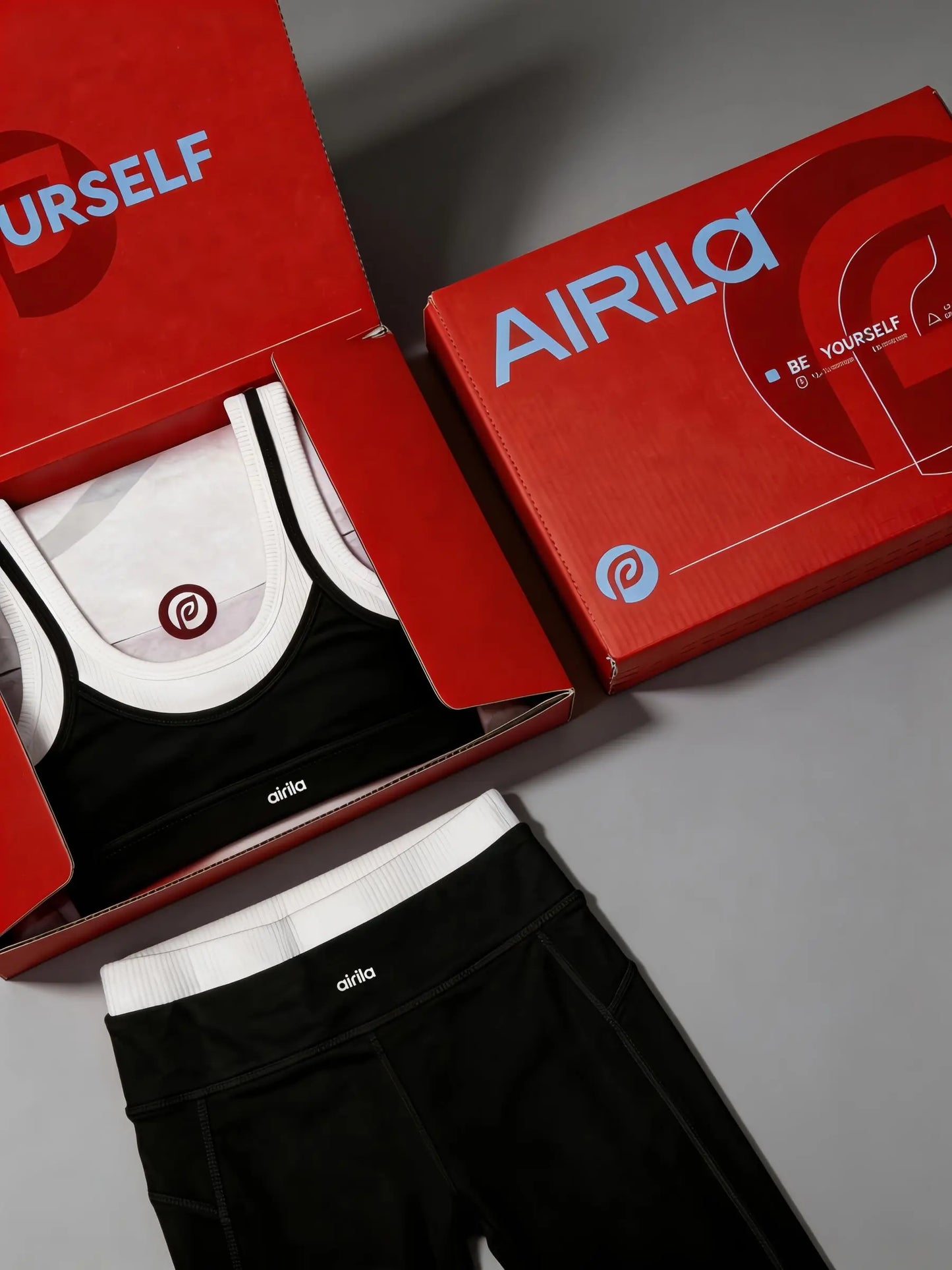 Airila Women's Yoga Set 2 Piece High Waisted Flared Top