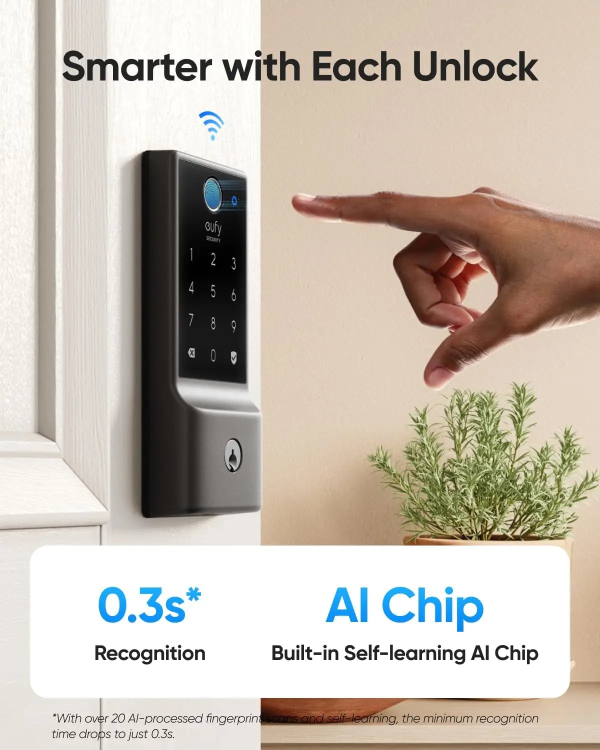 Smart Lock C220 Fingerprint WiFi App Control IP53 Waterproof