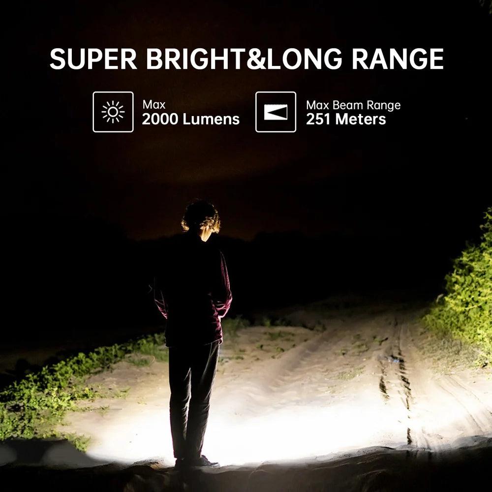 Sofirn IF24 RGB LED Flashlight 2000lm USB C Rechargeable Torch