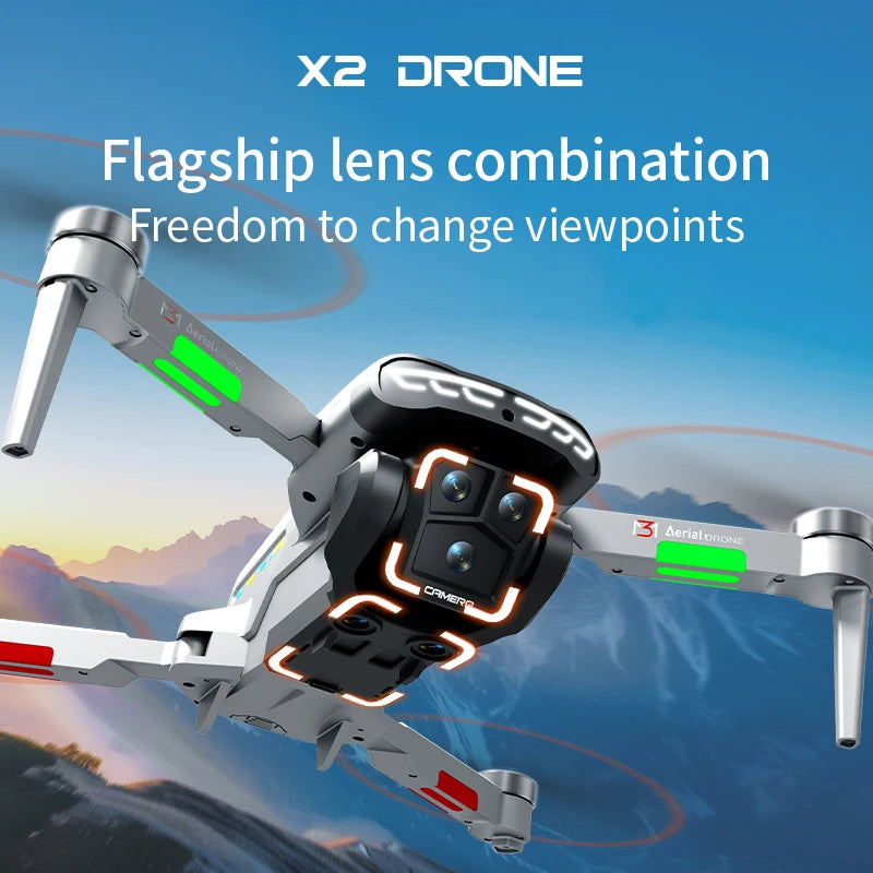 X2 Promax Foldable Drone With 2.8 Inch Screen And Dual HD Cameras