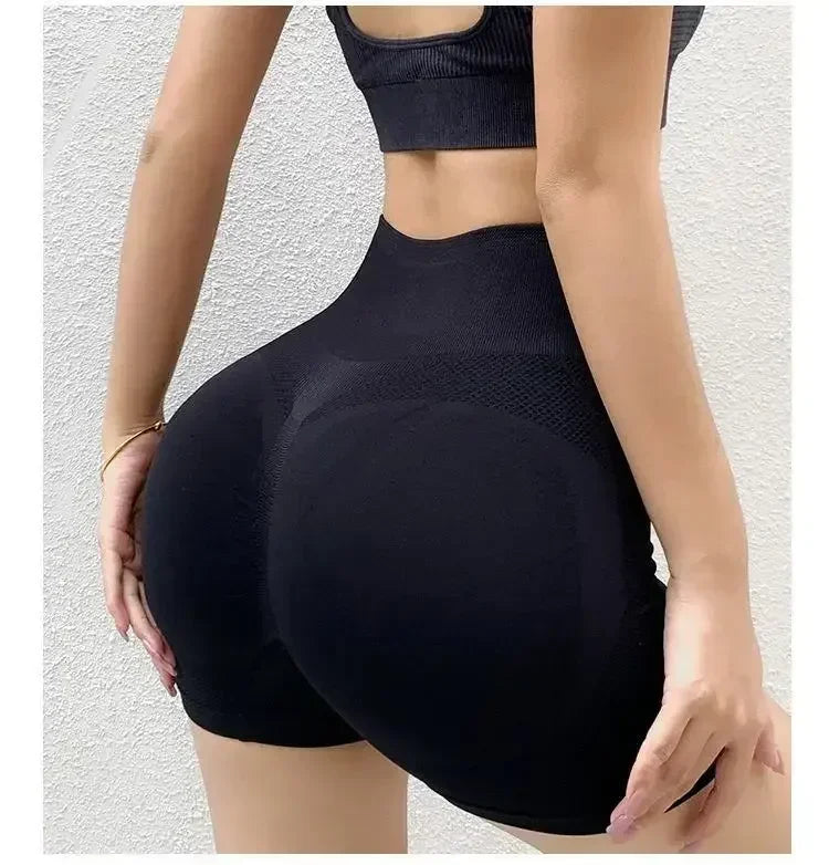 Women Yoga Set Seamless Bra And Shorts Fitness Workout Outfit