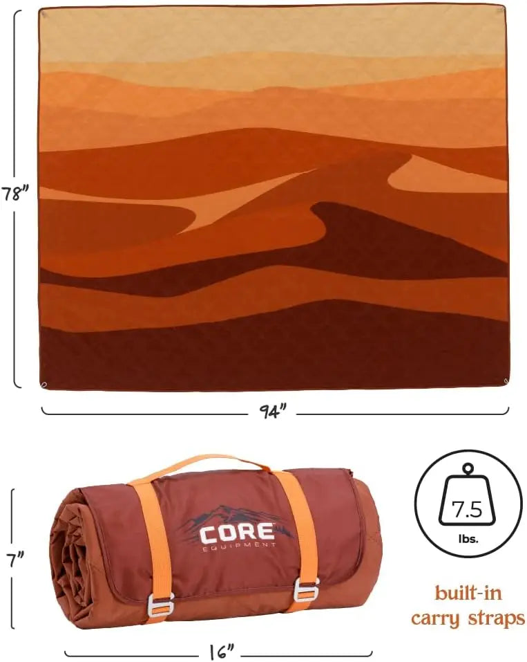 YTYIN Outdoor Weighted Blanket Packable Waterproof Picnic Blanket