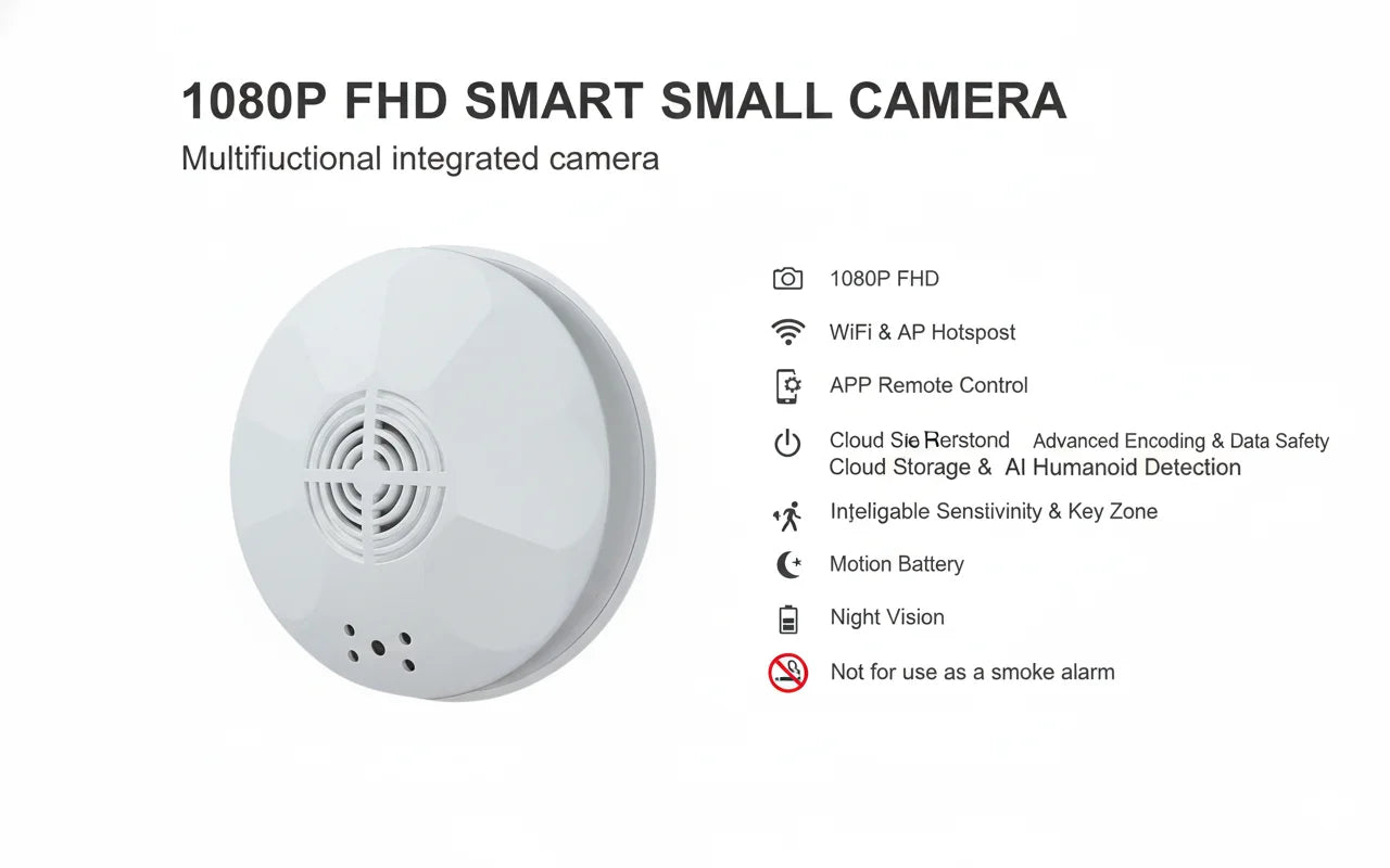Mini Security Camera 1080P HD WiFi Motion Detection Indoor Use