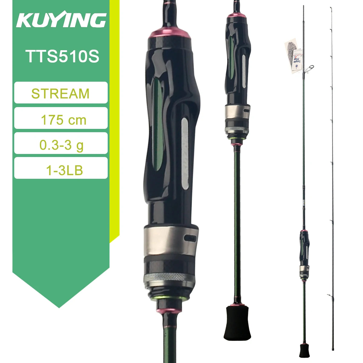 Kuying Teton Spinning Casting Rod Carbon Lure Baitcaster