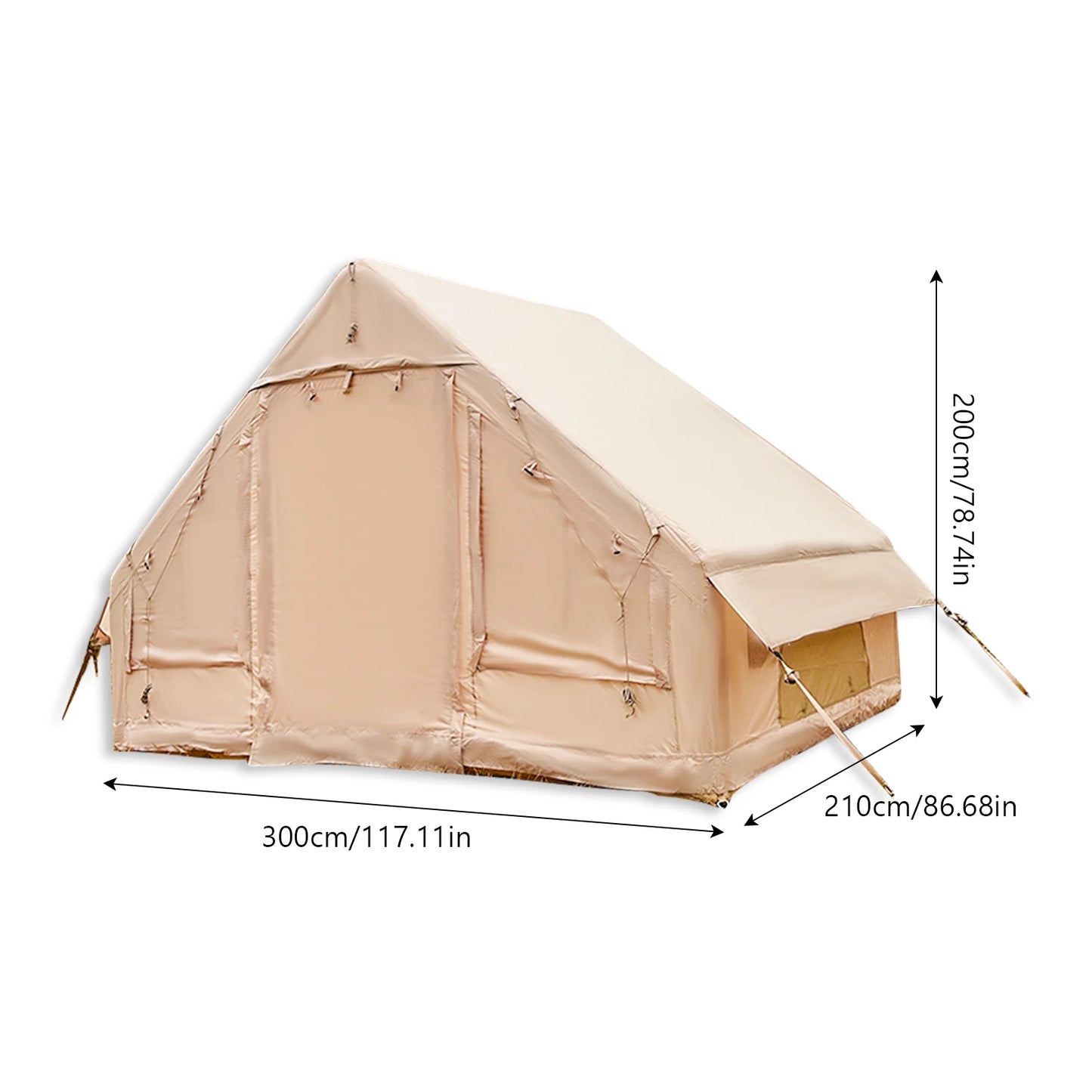 Pakicetus Inflatable Camping Tent For Large Groups Quick Setup