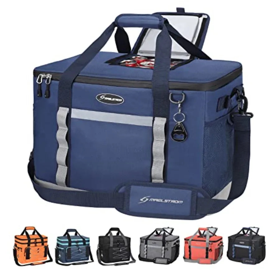 Collapsible Soft Cooler Bag Flip Top Lid Beach Ice Chest