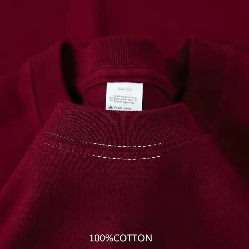 Men Cotton Broadcloth T Shirt Half Sleeve Round Neck Top