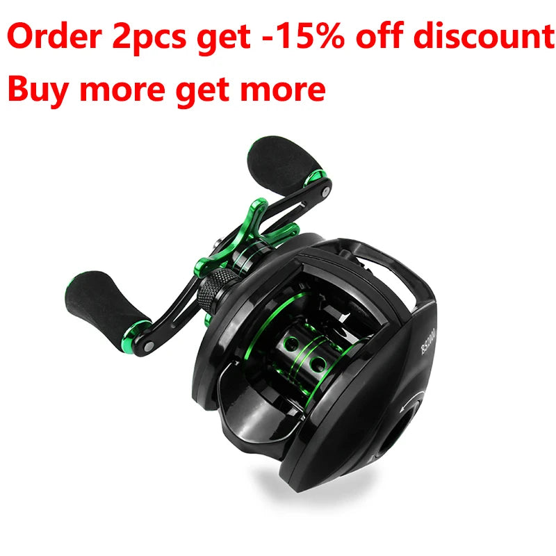 LINNHUE BS2000 Baitcasting Reel 8 To 1 High Speed Saltwater Fishing Reel
