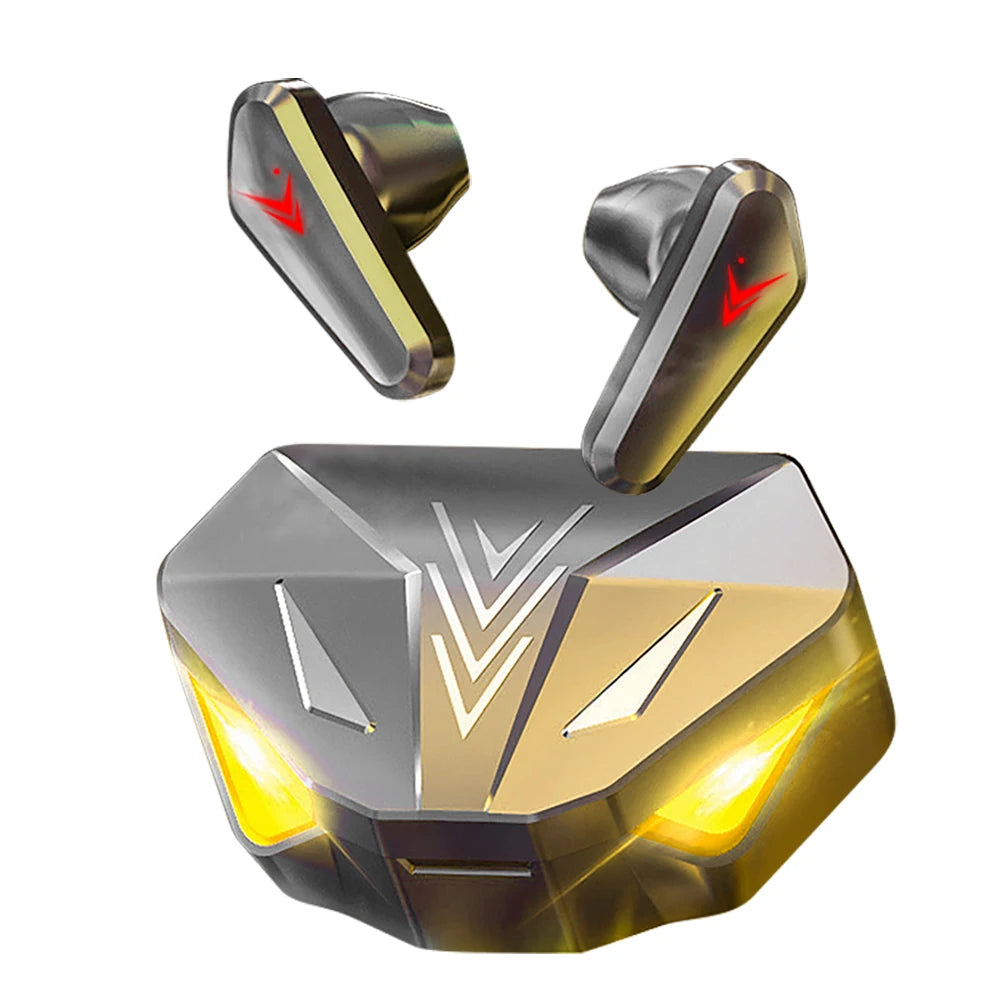 GREATWALL True Wireless Earbuds With LED Gaming Lights Case