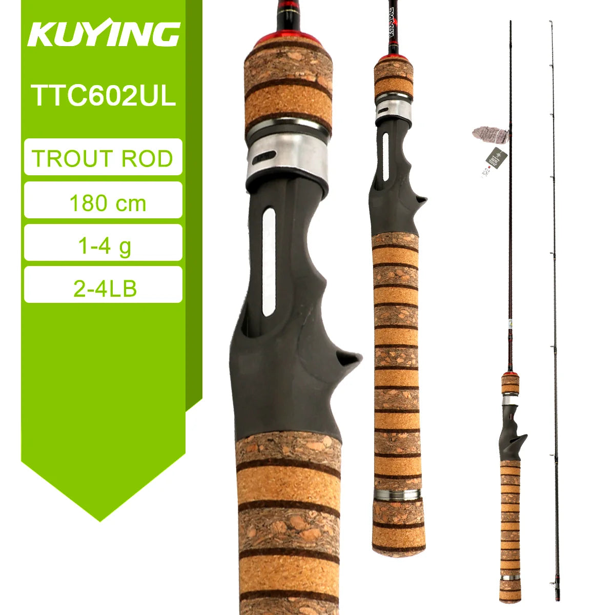 Kuying Lure Rod TTC Casting Spinning River Carbon Fishing Rod