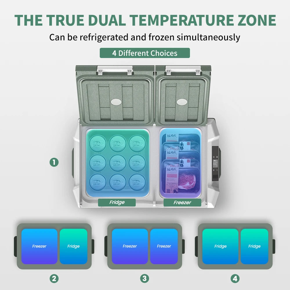 Alpicool NLS Car Refrigerator Mini Fridge Freezer Portable 12V