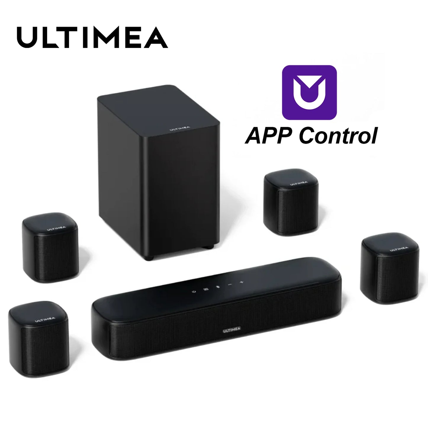 Ultimea 350W 7.1Ch Virtual Surround Soundbar With Subwoofer
