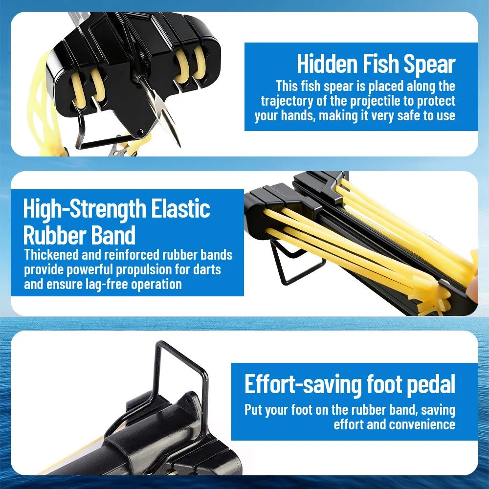 Aluminum Fishing Slingshot Rod With Reel Portable Outdoor Tool