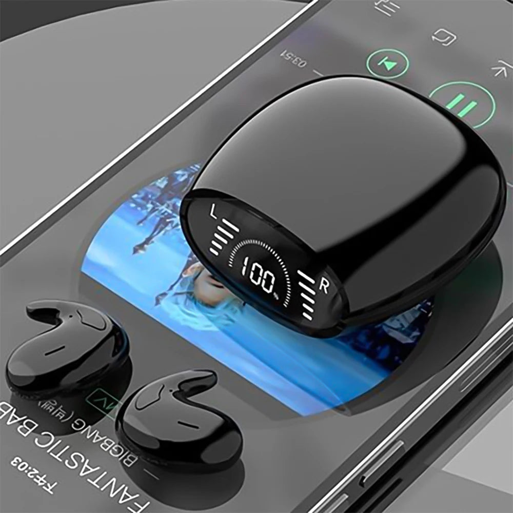 SHUKE Ultra Thin Sleep Headphones Bluetooth 5.3 Wireless Earbuds Waterproof
