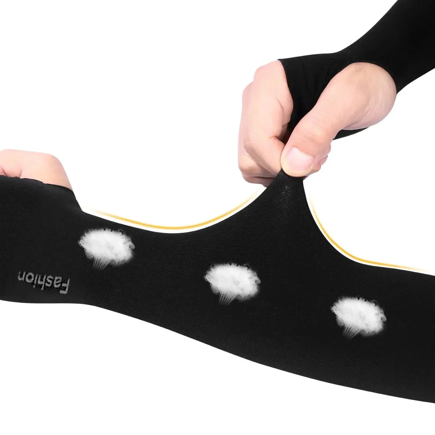 Arm Sleeves UPF50 Plus UV Protection Knit Cotton For Outdoors