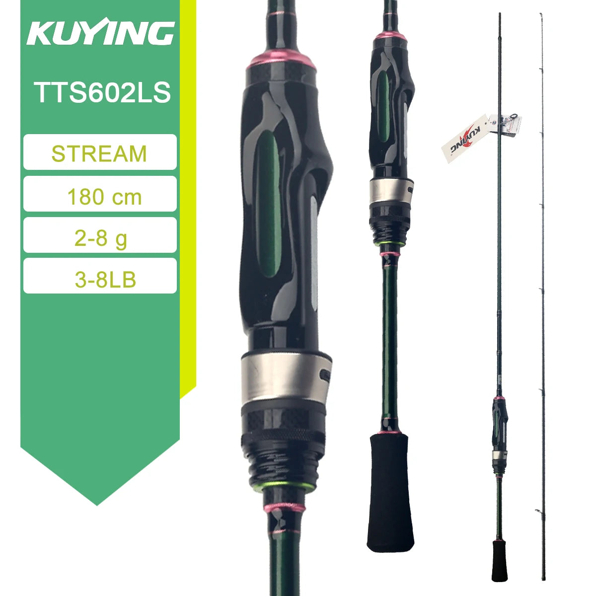 Kuying Teton Spinning Casting Rod Carbon Lure Baitcaster
