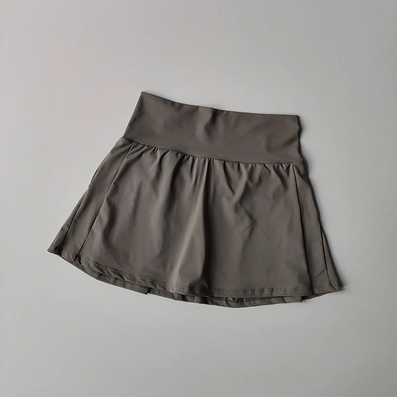 Womens Tennis Skirt Quick Dry High Waist Lined Sport Skirt